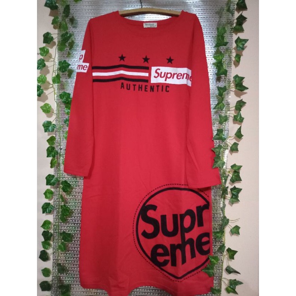 Sale tunik kaos warna merah