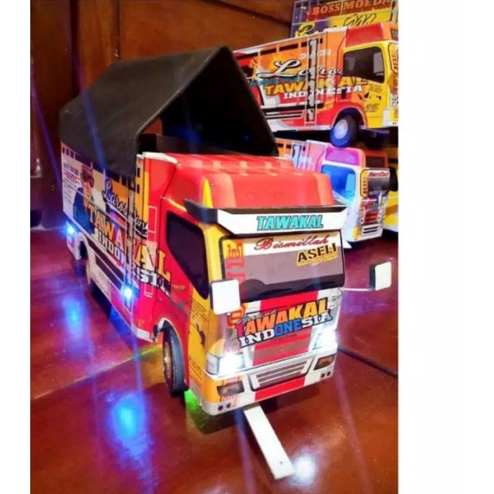 MINIATUR TRUK OLENG FULL LAMPU MINIATUR TRUK OLENG. TRUK OLENG PARAH, MOBIL REMOTE CONTROL, TRUCK KA
