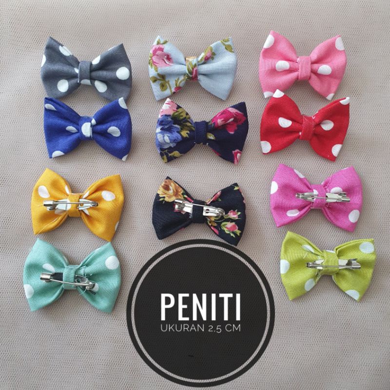 Bros Pita Mini 3x4 CM Bross Dada Pita Mini / Souvenir / Bros Bow Mini Murah Aplikasi Pita