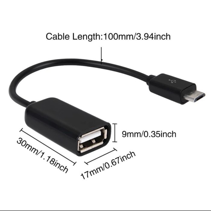 Kabel Data OTG Type C Micro USB Port Cable Connector to Konektor Printer Phone Laptop PC Notebook FlashDisk