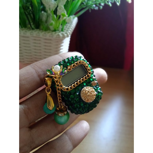 Tasbih digital Swarovski rhinestone murah cantik