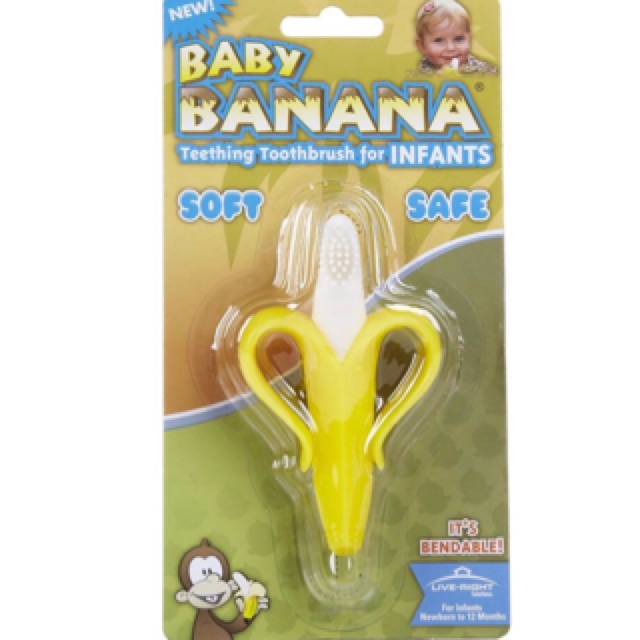 ORIGINAL Baby Banana Brush for Infant | Sikat gigi bayi