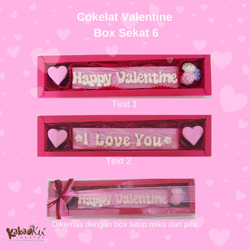 

Cokelat Valentine Box Sekat 6