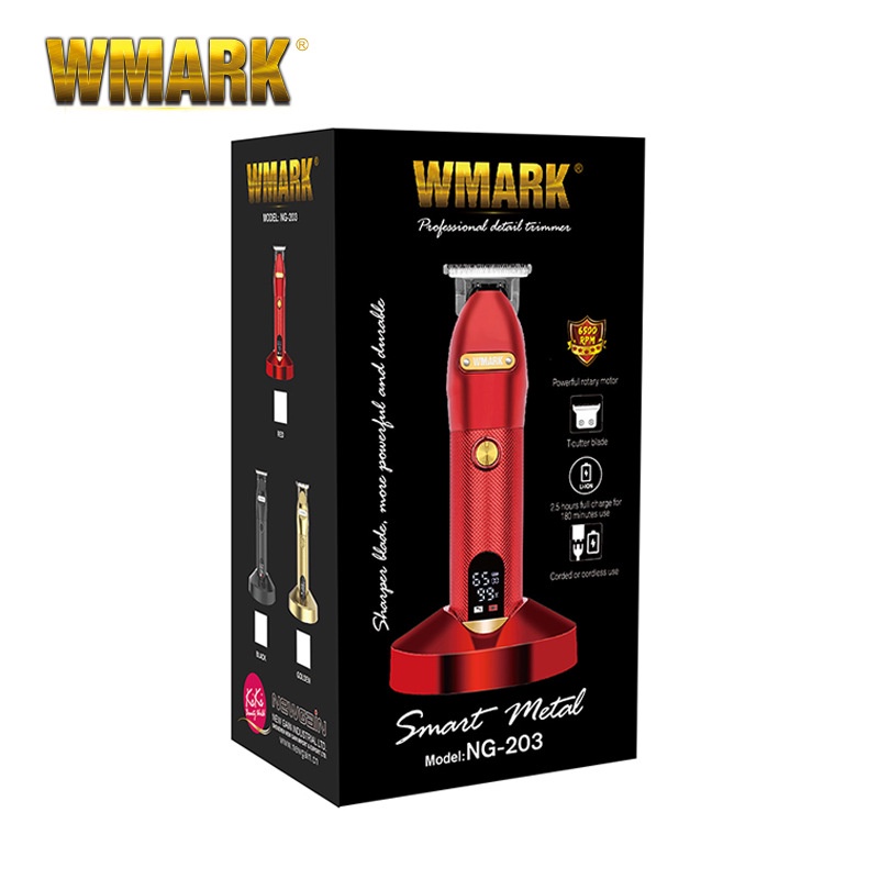 WMARK NG-203 Alat Cukur Rambut Jenggot Hair Trimmer LCD Full Metal