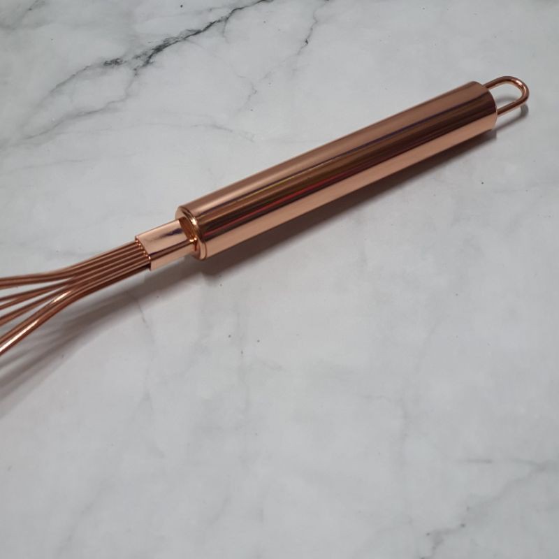 Ballon Whisk Rose gold / whisk tebal / egg beater / whisker / pengocok telur