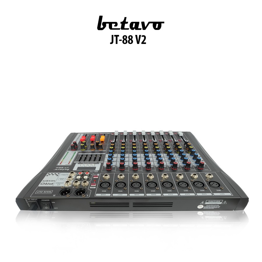 MIXER AUDIO BETAVO JT 88 V2 PROFESIONAL MIXER 8 CHANEL