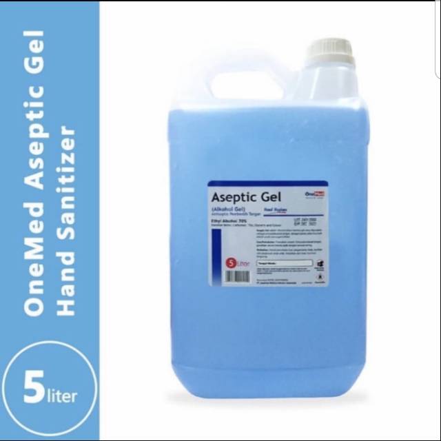 Aseptic Gel OneMed Hand sanitizer 5 liter ( refill )