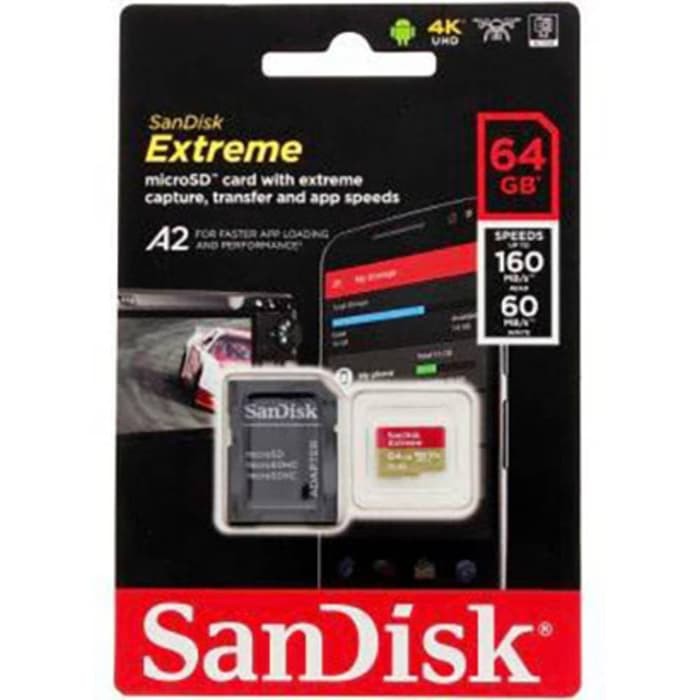 SanDisk Extreme micro SD 64GB 160MB/S micro SDHC