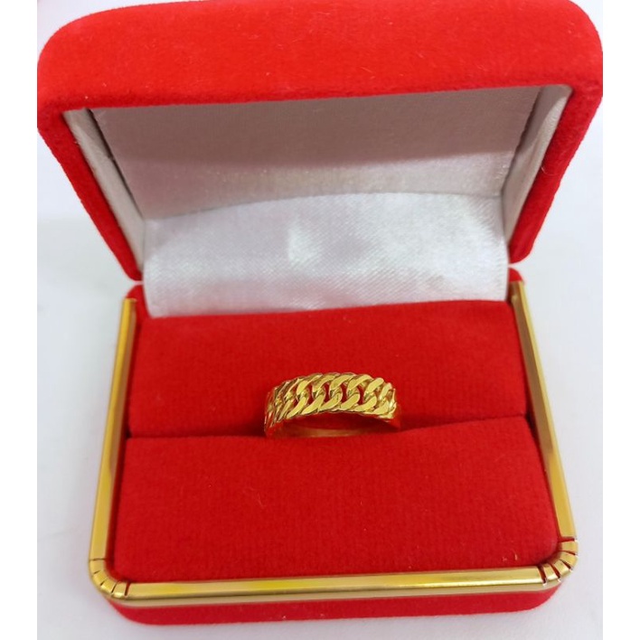 CINCIN PERAK ASLI 925 LAPIS EMAS/CINCIN RANTAI POLOS/CINCIN ASLI SILVER/CINCIN FASHION WANITA