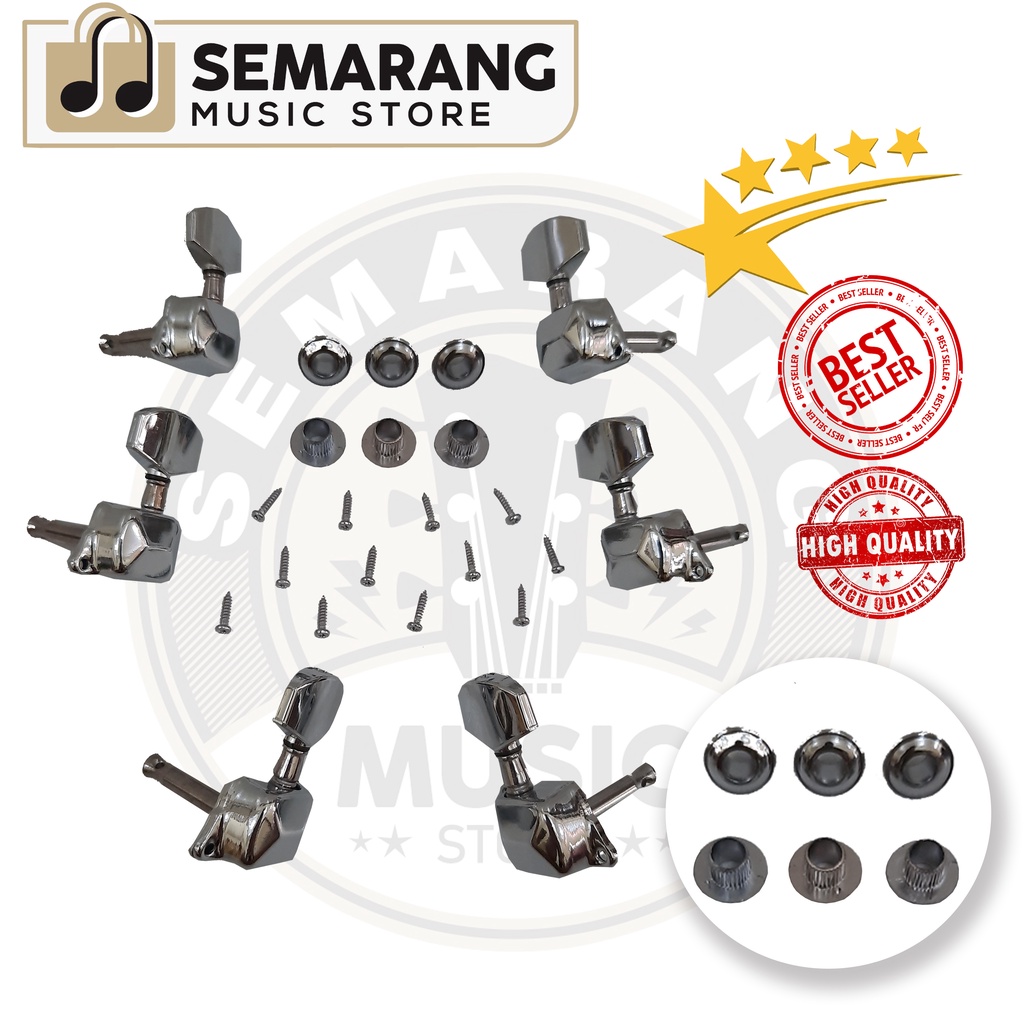 Dryer/Putaran Gitar/Tuning Kaleng Chrome Akustik