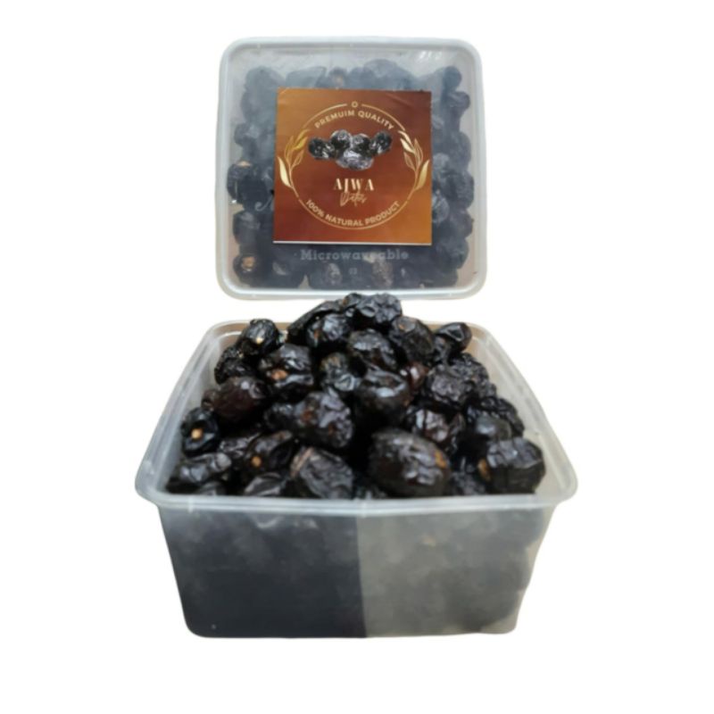 

Kurma Ajwa 1kg / Kurma Nabi Asli Original Madinah