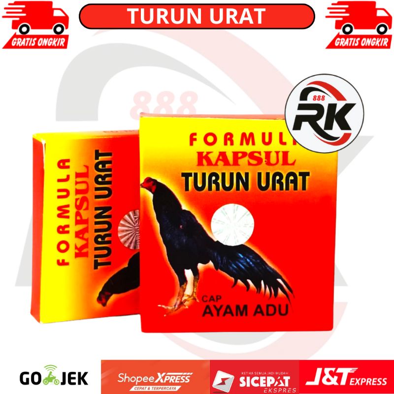 OBAT AYAM TURUN URAT FORMULA KAPSUL TURUN URAT ORIGINAL HOLOGRAM OBAT JAMU