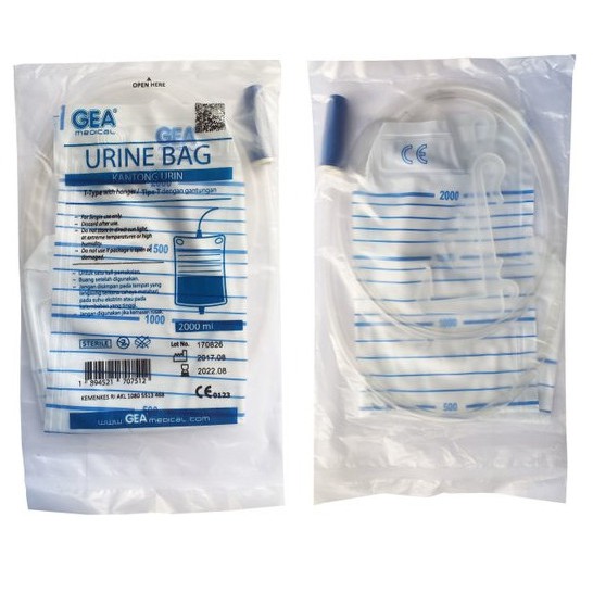 Urine Bag GEA Hanger 2000ml / Urine Bag Type-T Hanger 2L Satuan