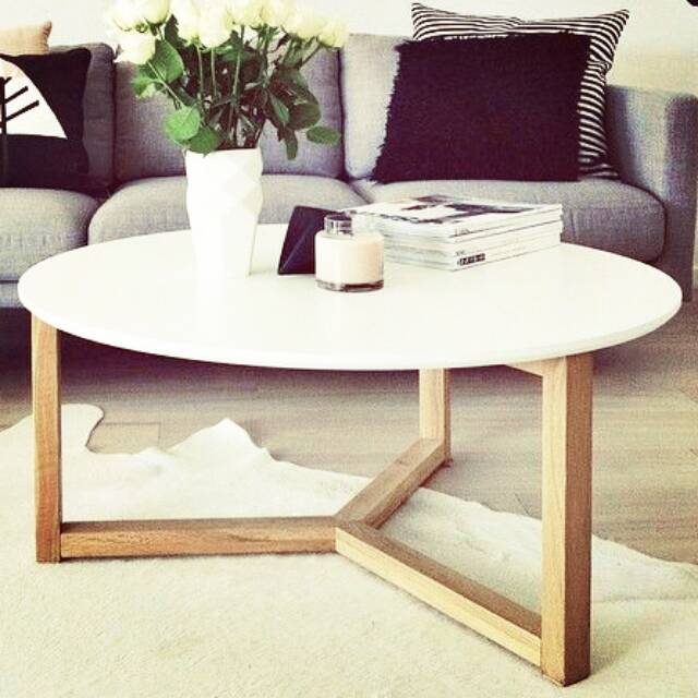  Meja  lesehan  bundar minimalis  industrial coffee table meja  