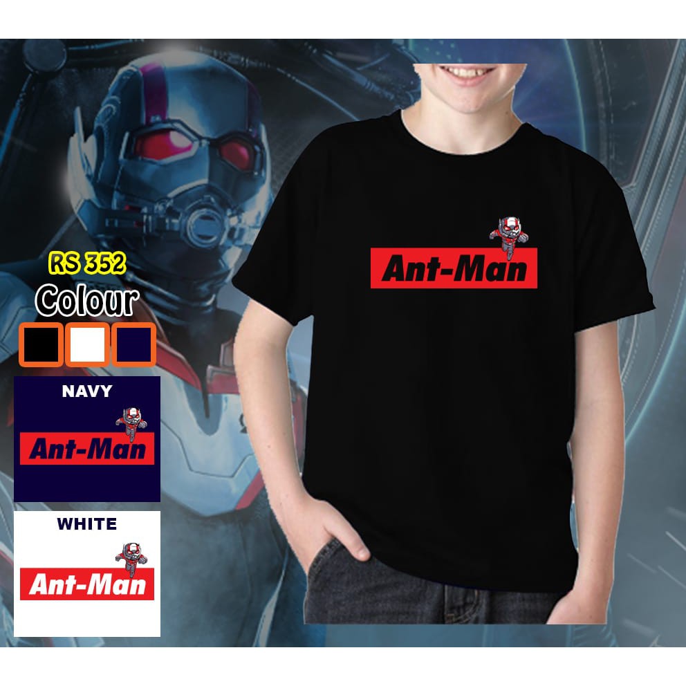 Kaos Anak Ant Man Baju Karakter Superhero Tanggung Cowok Tshirt Antman Rhymes