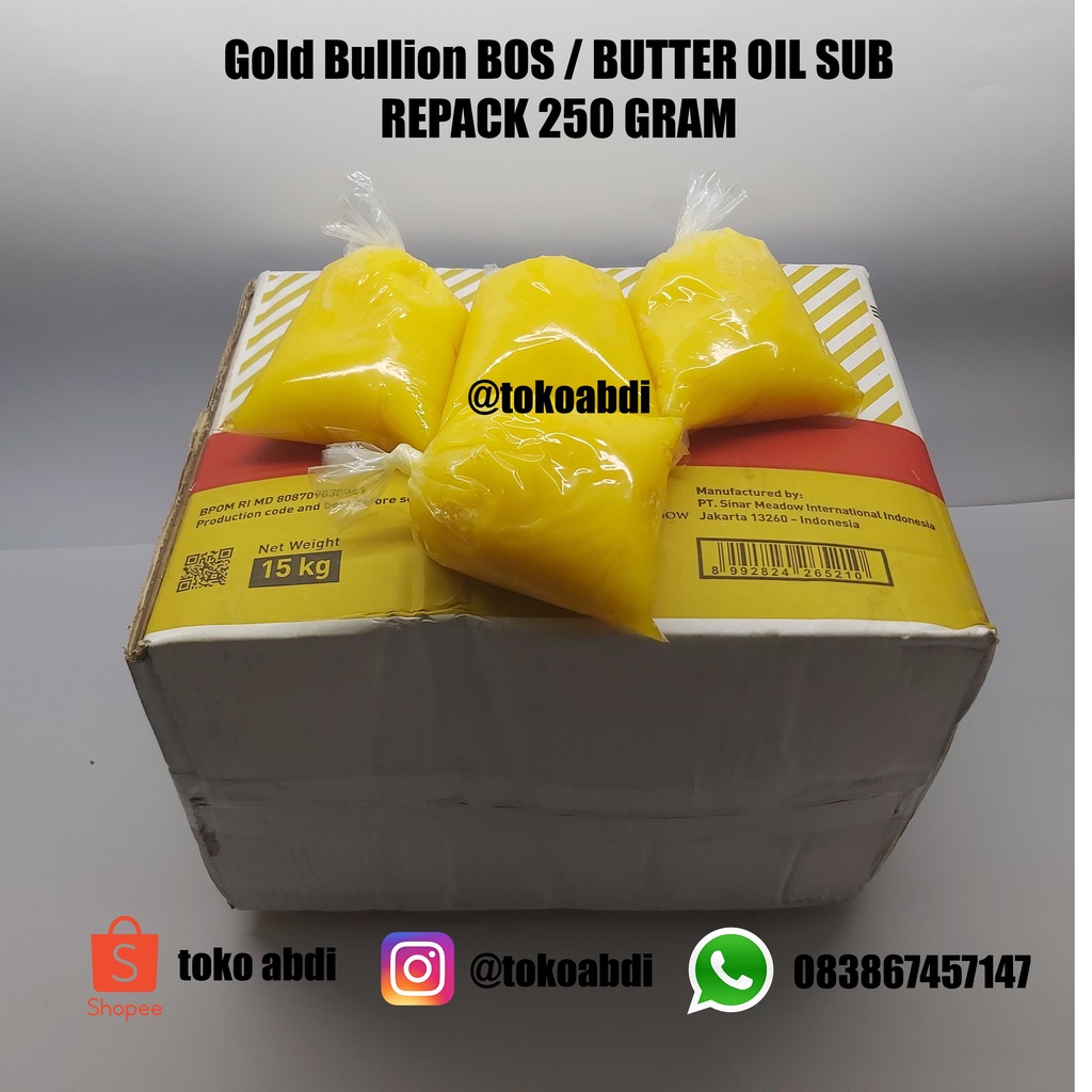 

Gold Bullion BOS 250 Gram( Butter Oil Subtitue ) / Rumbuter Kue