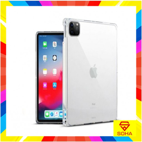 SBT-003 Silikon Pen Bening Ipad Pro 11 Inch 2020 Tempat Pen / Stylus Tablet Back Cover / Luxury