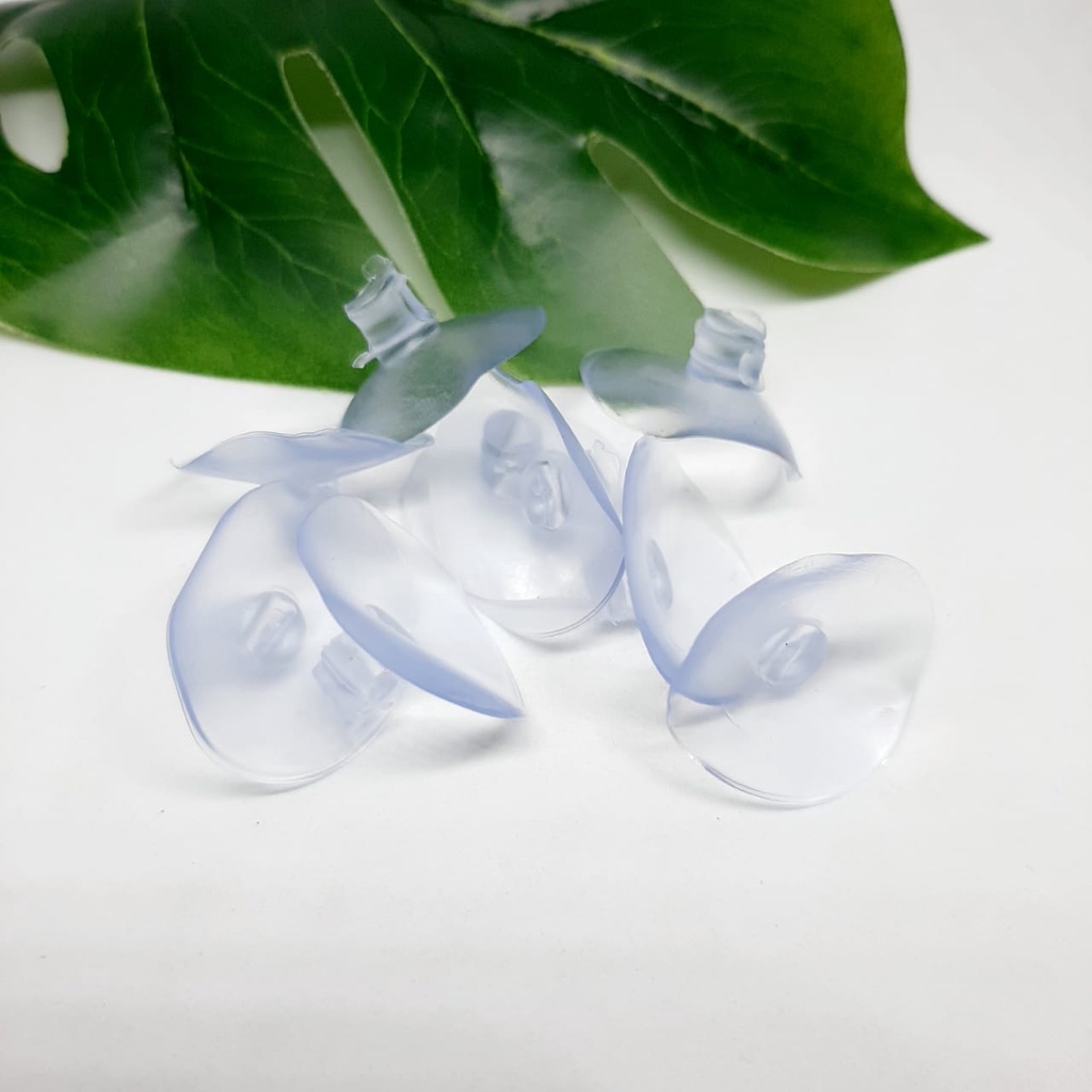 Kop Kaca Bening | Tempelan Kaca Karet 4 cm