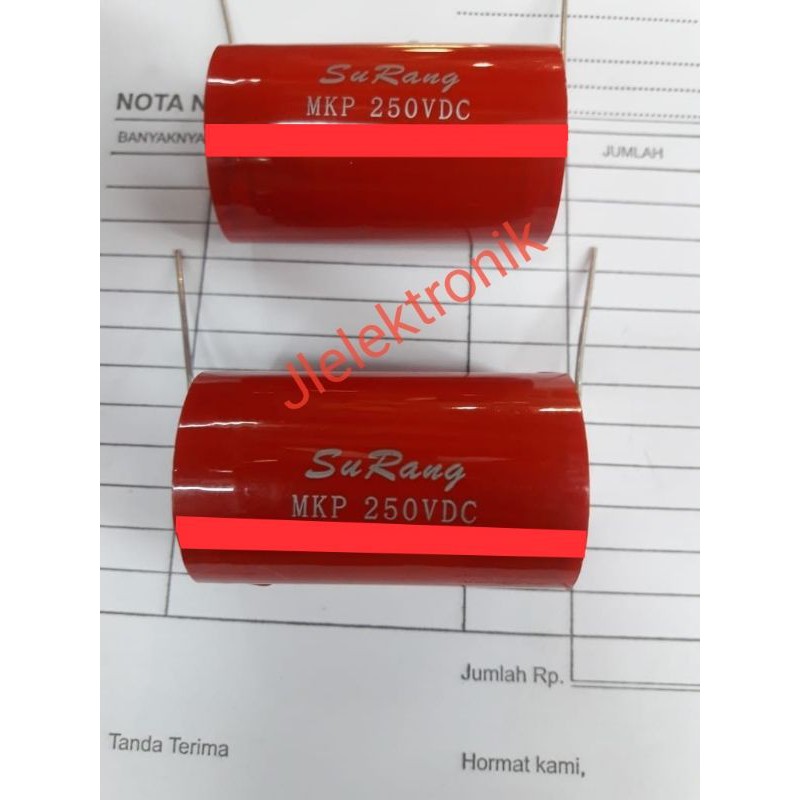Surang 156 Kapasitor 15uF 250V Tweteer surang Capasitor radial Ori