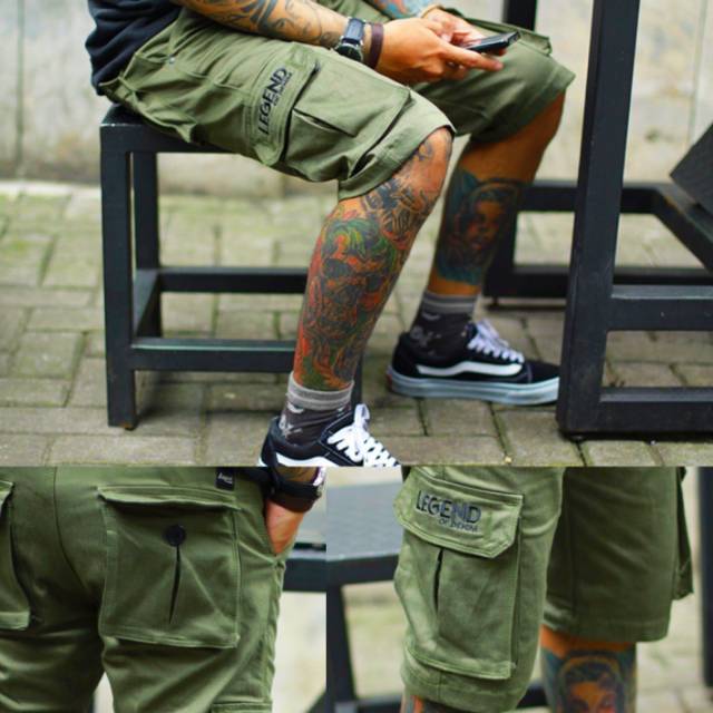 Celana Cargo Pendek LOD  Outdoor PDL Army