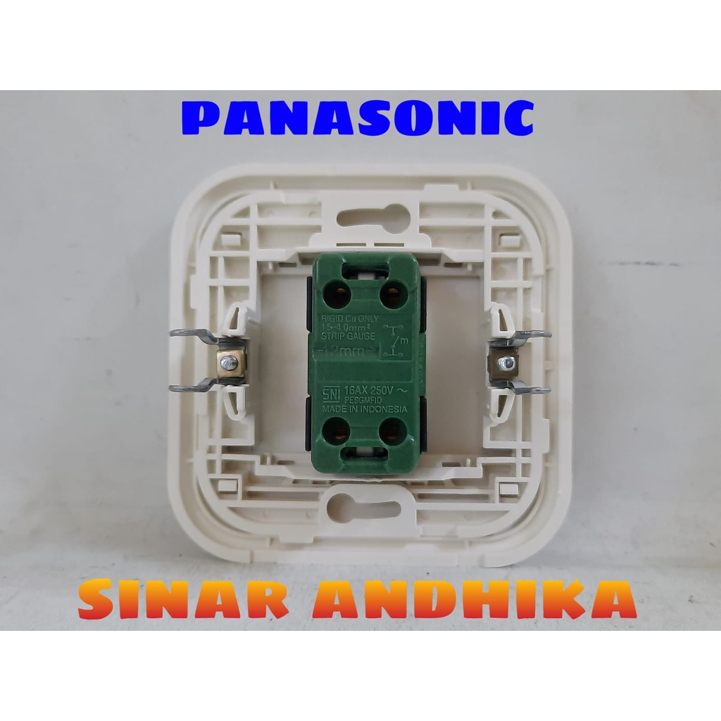 SAKLAR ENGKEL KECIL INDIKATOR PUTIH PANASONIC WEJ 78019+WEJ 5571