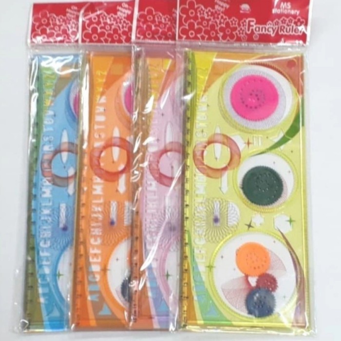 

Penggaris Rotary Magic Ruler Set Circular Template Batik Bunga Putar