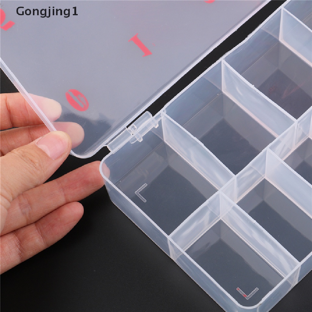 Gongjing1 Kotak Penyimpanan Kuku Palsu 10 Sekat