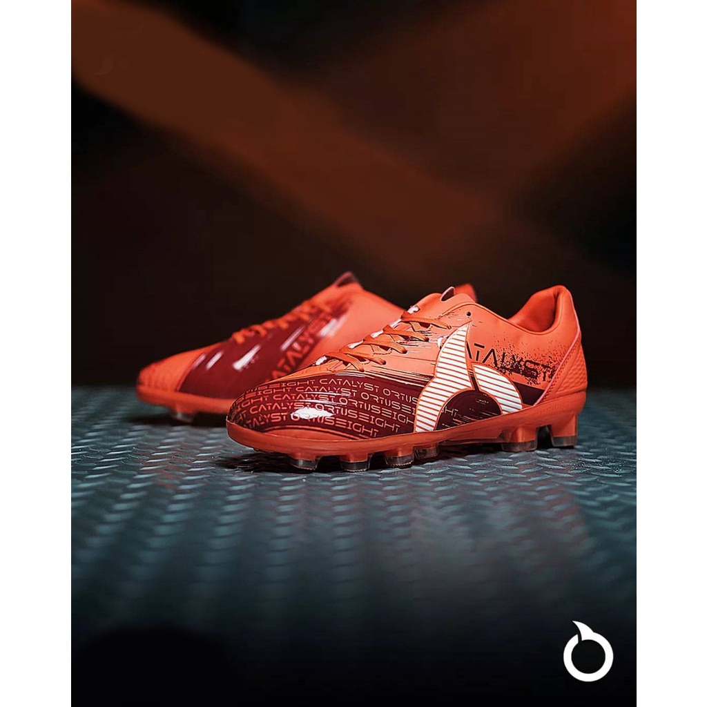 ortuseight catalyst revenge blaze orange  maroon fg sepatu bola original