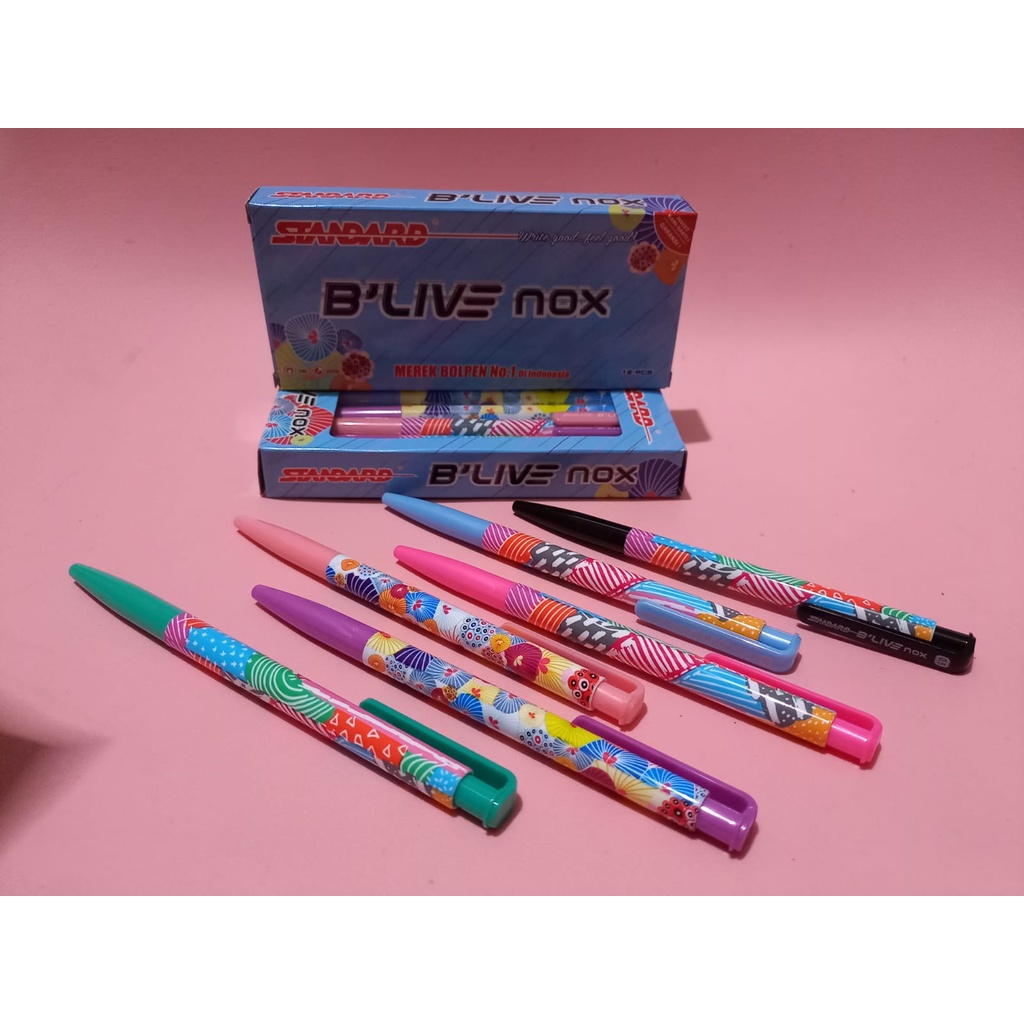 Bolpen / PulpenStandard B'live Nox 0.5 Hitam Ecer