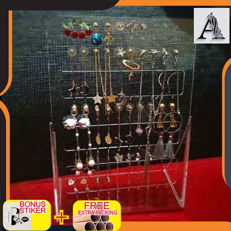 

Murah tempat anting acrylicjawelry display standanting meja akrilik