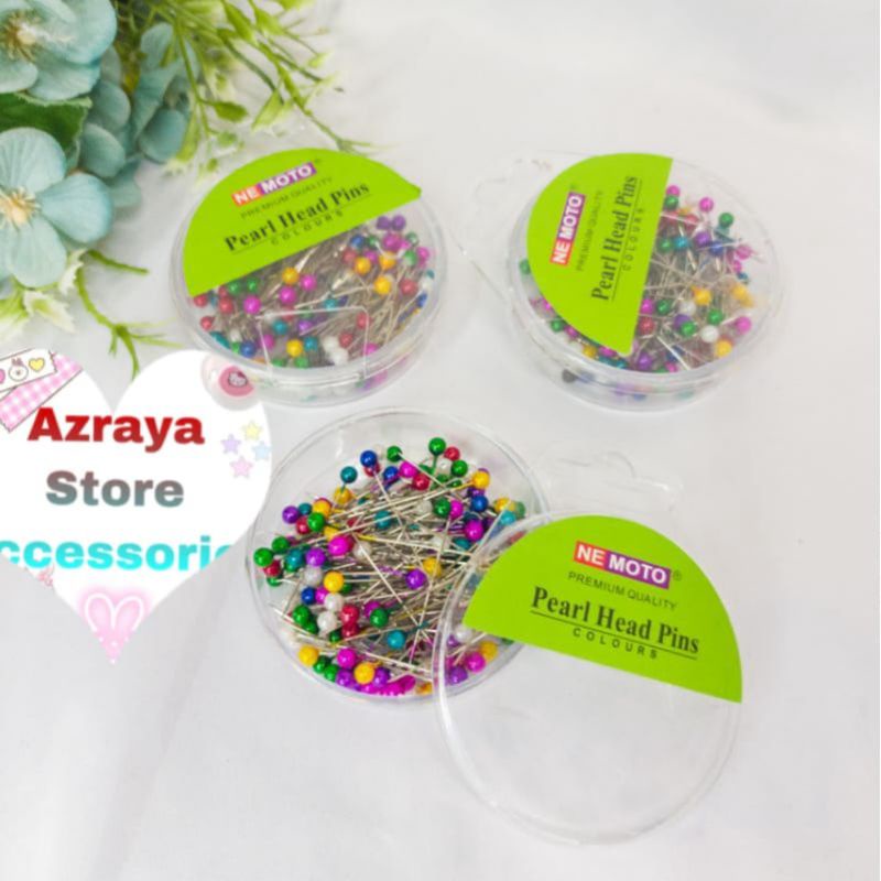 Jarum Pentul 1 Box Mika Bulat Peniti Jilbab Jarum Dagu Jarum Pentul Hijab