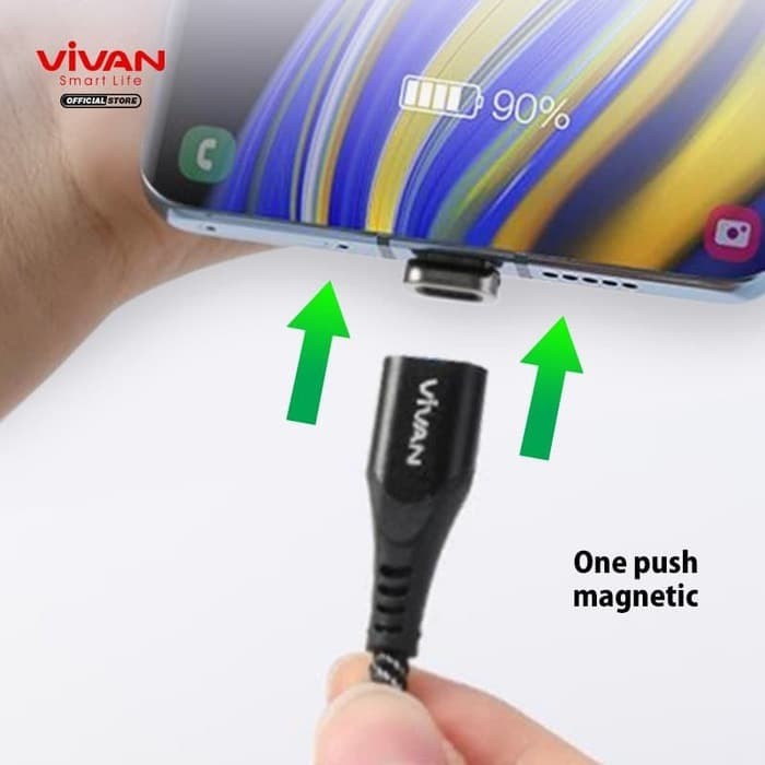 Vivan MGL100 Lightning Kabel USB Magnetic 2.4A Data Cable Apple iPhone iPad