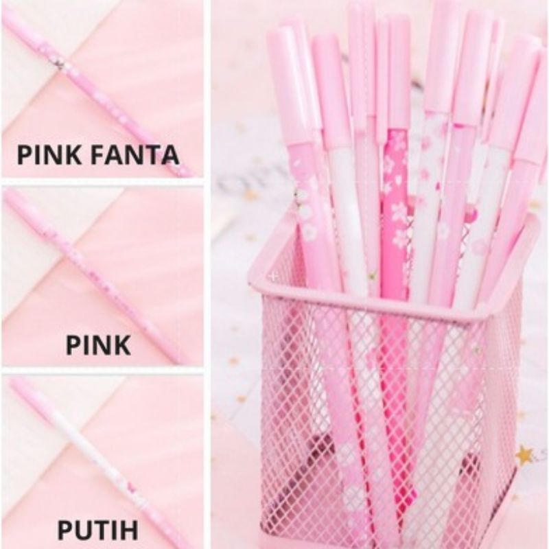 

Bolpen Sakura Bisa Dihapus Erasable Pen Sakura Pink Putih