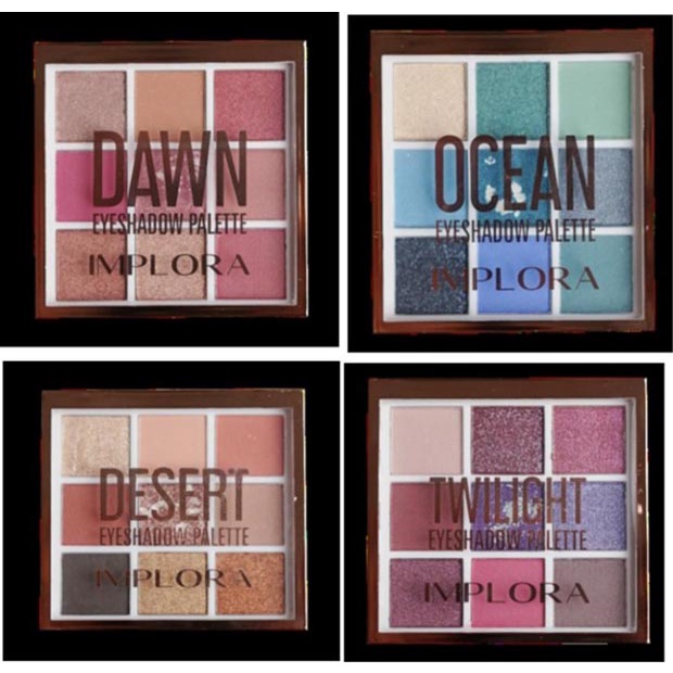 IMPLORA Eyeshadow Palette | Dawn | Desert | Ocean | Twilight_Cerianti