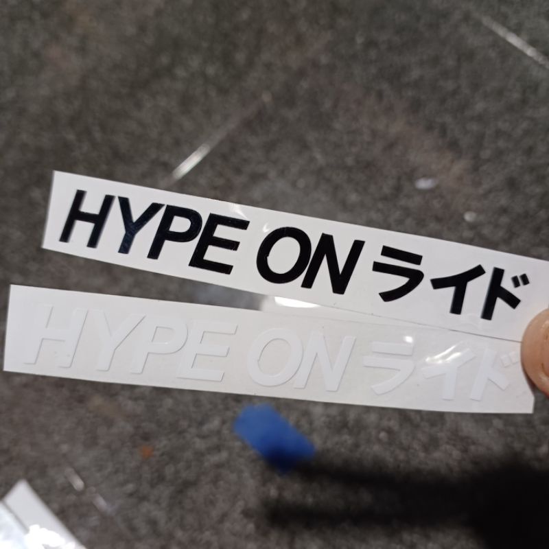 Sticker Hype On japan Stiker Visor Helm Hype On