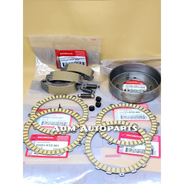 Kampas kopling KYZ+Kampas ganda KYZ+Mamgkok ganda KYZ+Karet ganda Supra x 125 Fi New Blade 125 Fi Su