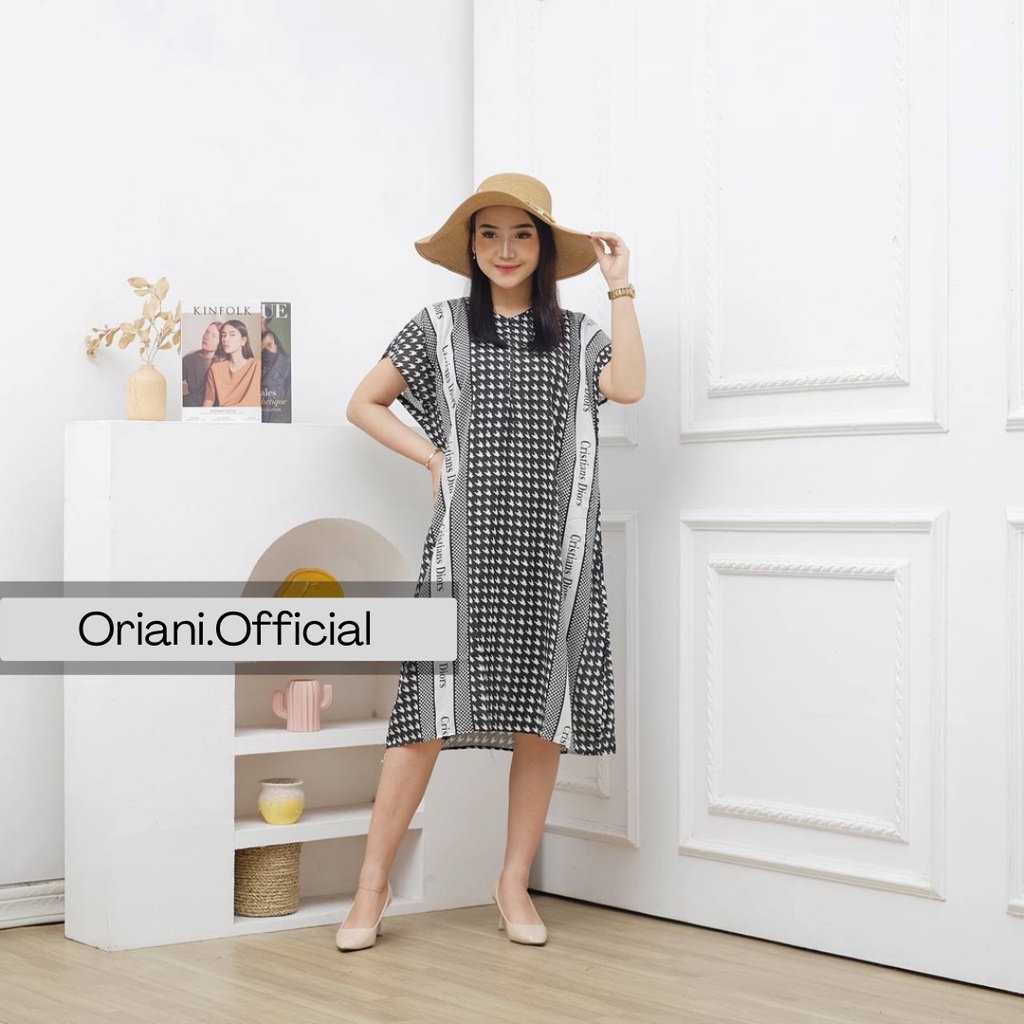 (Part 2) Daster Basic Panjang Selutut Baju Harian Wanita Rayon Motif Terbaru | NB Oriani