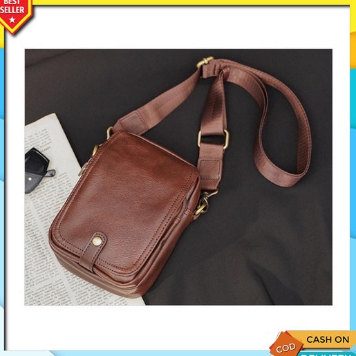 Tas Kanvas Tas Selempang Kanvas Tas Pria Tas Messenger Tas Hangout Sling Bag Tas Sekolah Tas Kuliah 