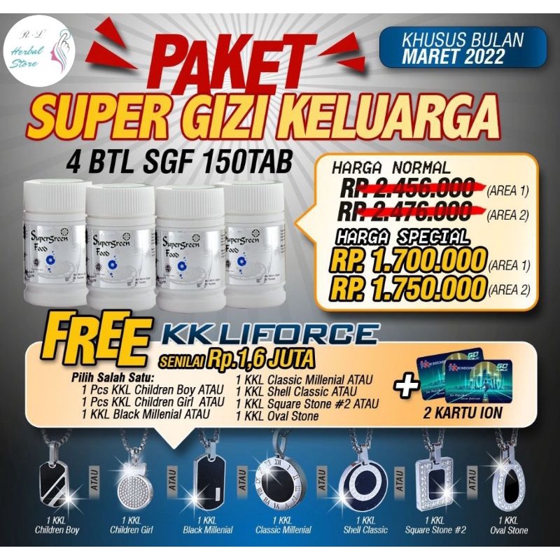 

Paket Supergreenfood | KK Liforce | KK Indonesia