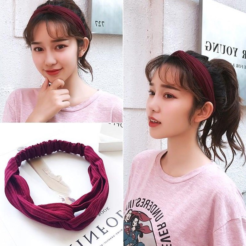 Bando Rambut ala Korea Bandana AB04 Rajut Aksesoris Wanita Hairband ACC