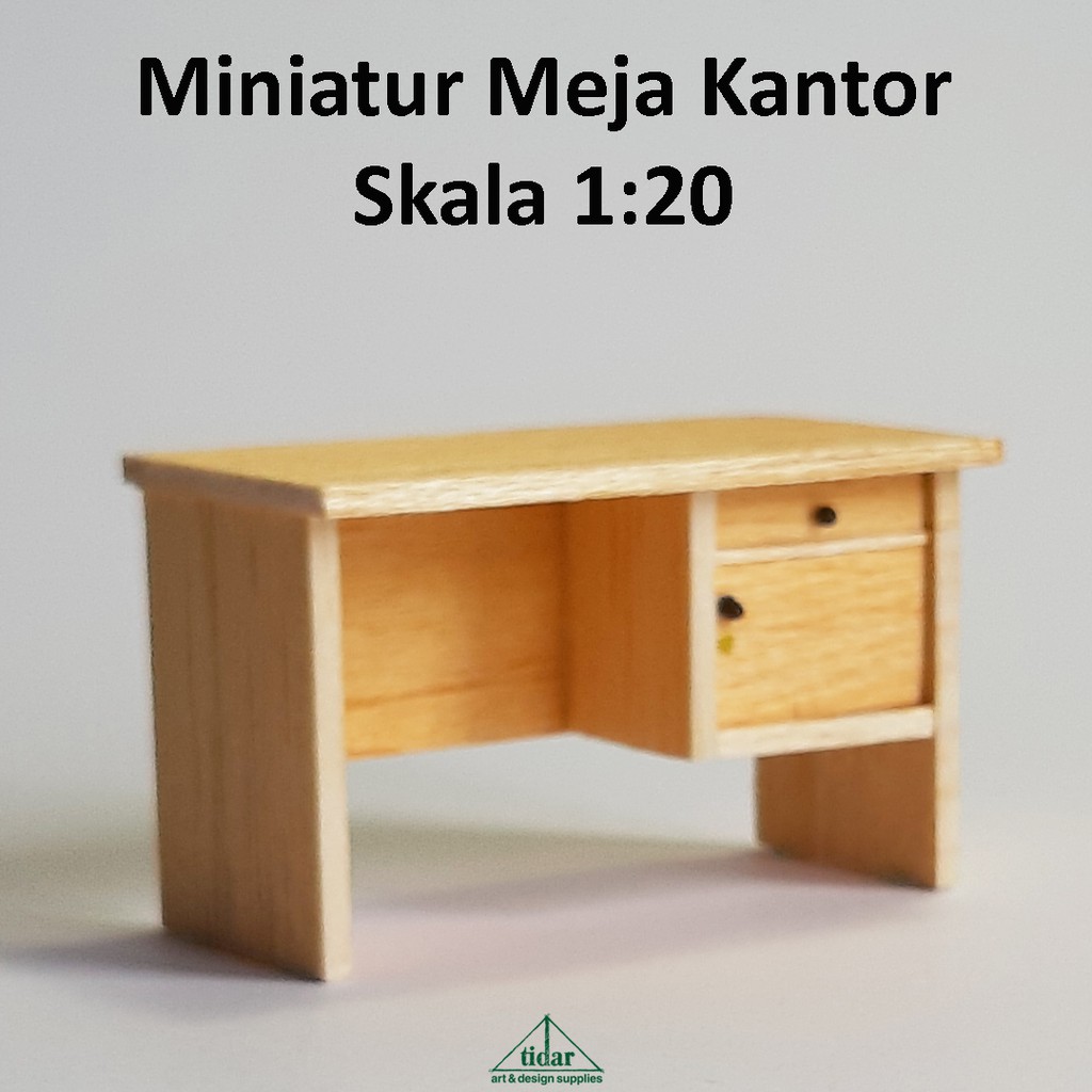 

[MR] Miniatur Maket Meja Kantor MH / Meja Kerja / Meja Belajar Skala 1:20