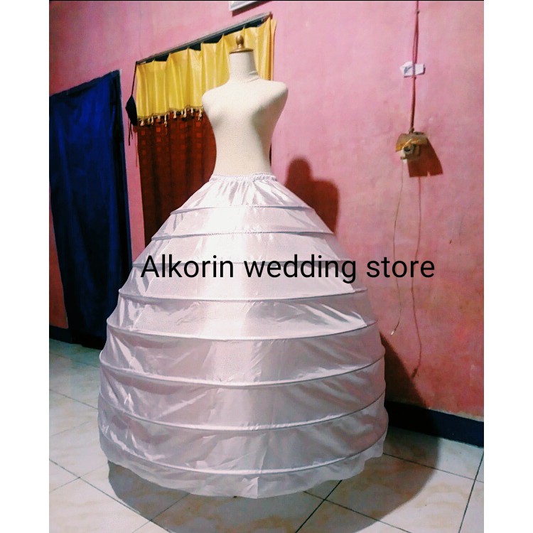 Peticoat/ Pertikut Pengembang Gaun Ring 8 Petikot Rok Dalam Pengembang Gaun Pengantin Wedding Dress gaunpengantin weddingdress