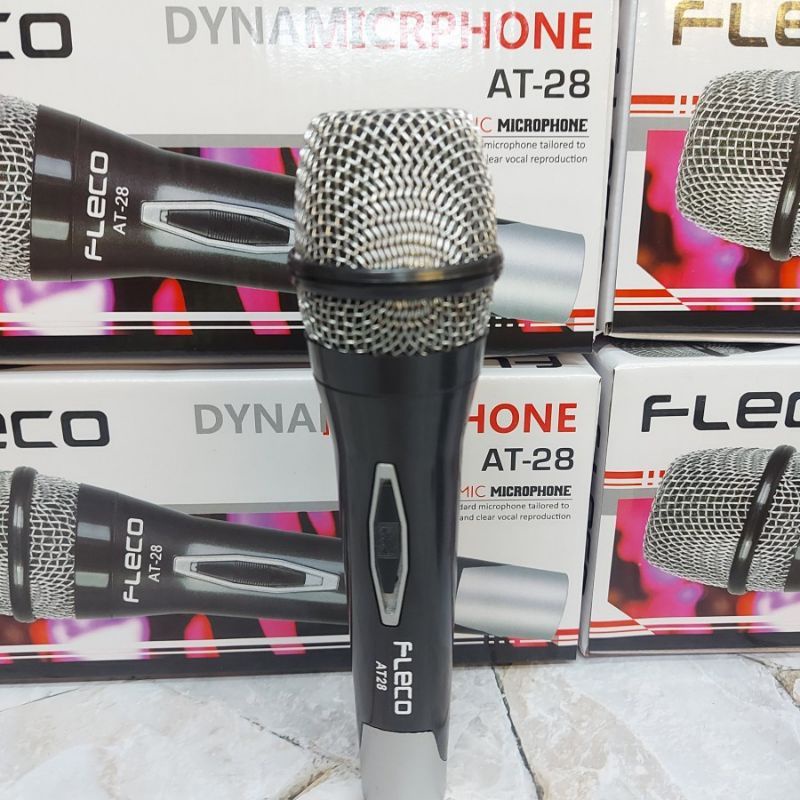 COD Mic Dynamic Microphone Kabel Fleco AT-28 Mic Kabel Fleco AT 28//MIC MURAH//MIC KARAOKE