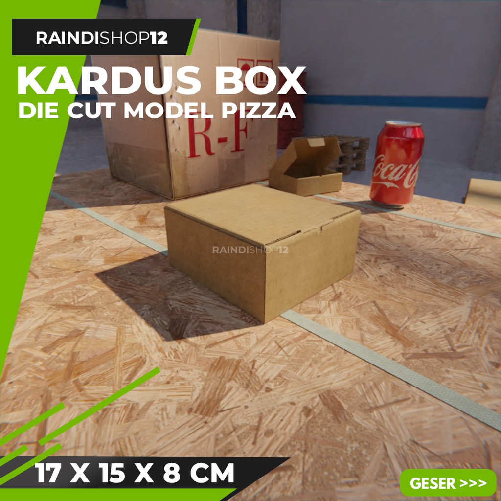 

BOX 17 X 15 X 8 CM KARDUS DIE CUT PIZZA KEMASAN PACKAGING KADO