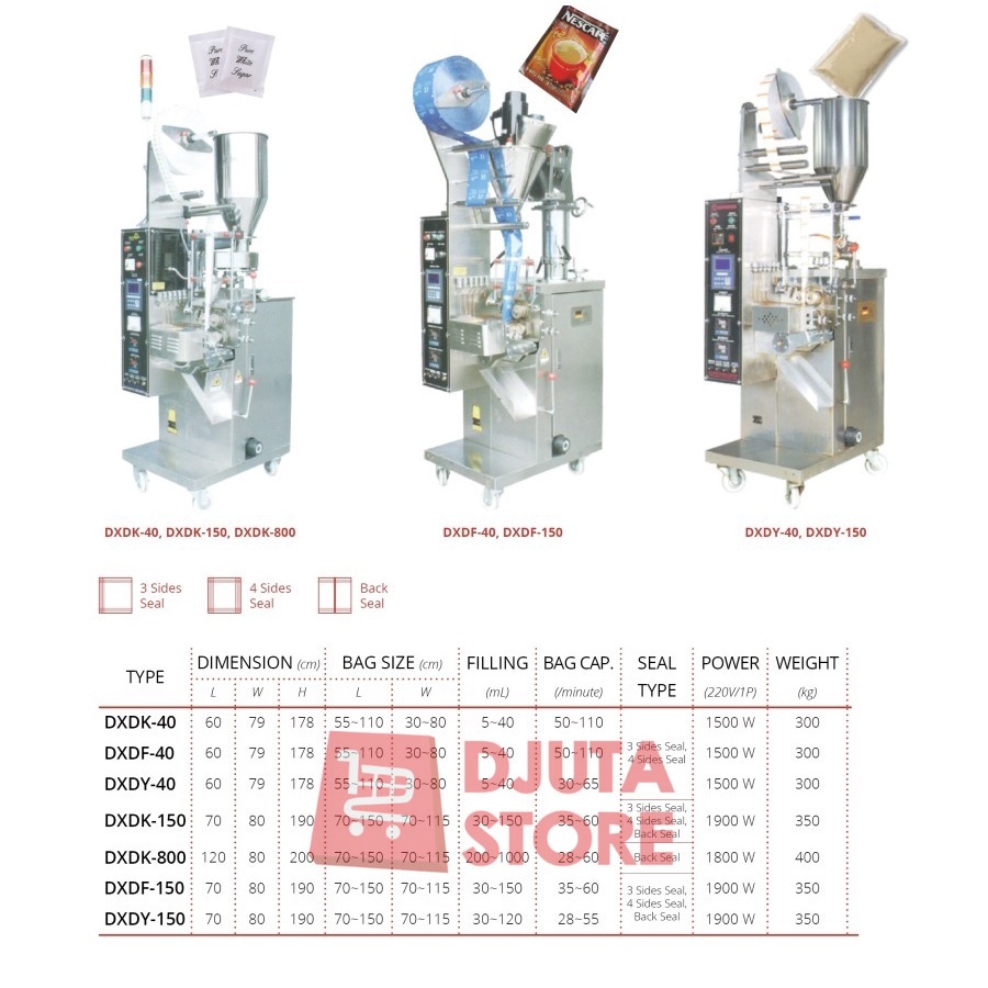 GETRA DXDF-40 Granule /Powder /Liquid Sachet Packaging Machine