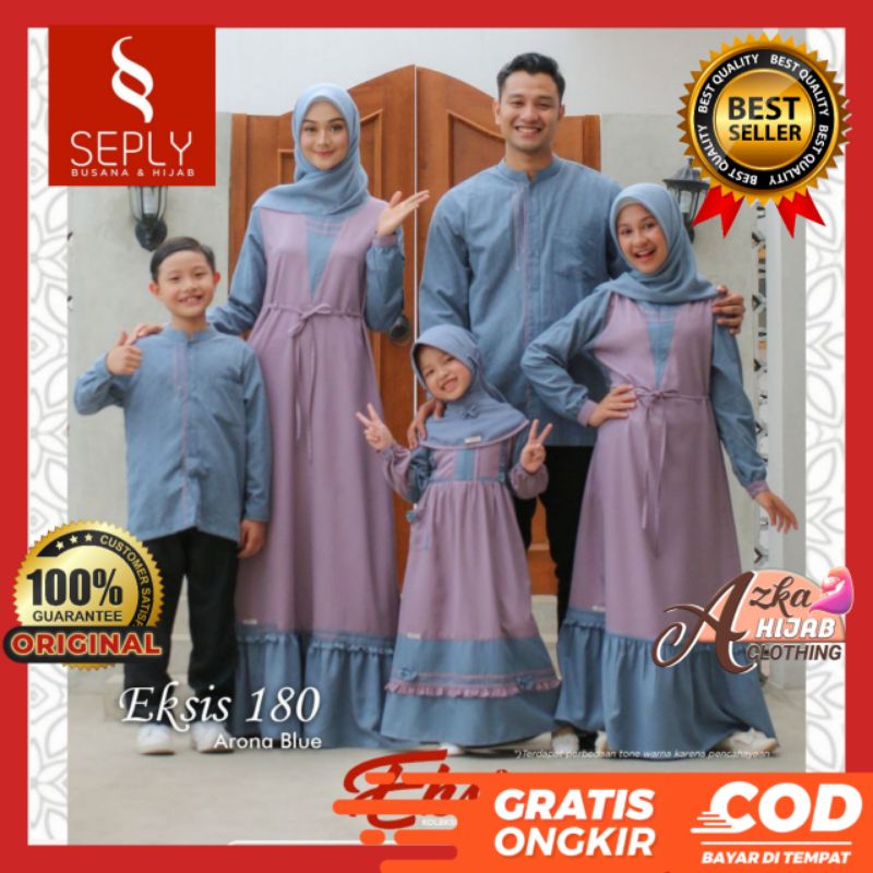 SARIMBIT SEPLY TERBARU 2022 BAJU COUPLE KELUARGA / EKSIS 180 FASHION MUSLIM / BAJU MUSLIM COUPLE KEL