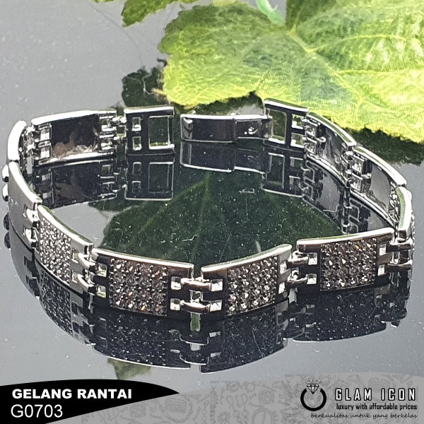 Gelang Rantai Mata persegi  Blink G0703 GRS