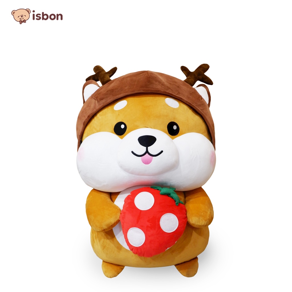 Boneka Anjing Shiba Jumbo With Hoodie Lucu Ekpresi Wajah Lucu Cocok Untuk Hadiah By Istana Boneka