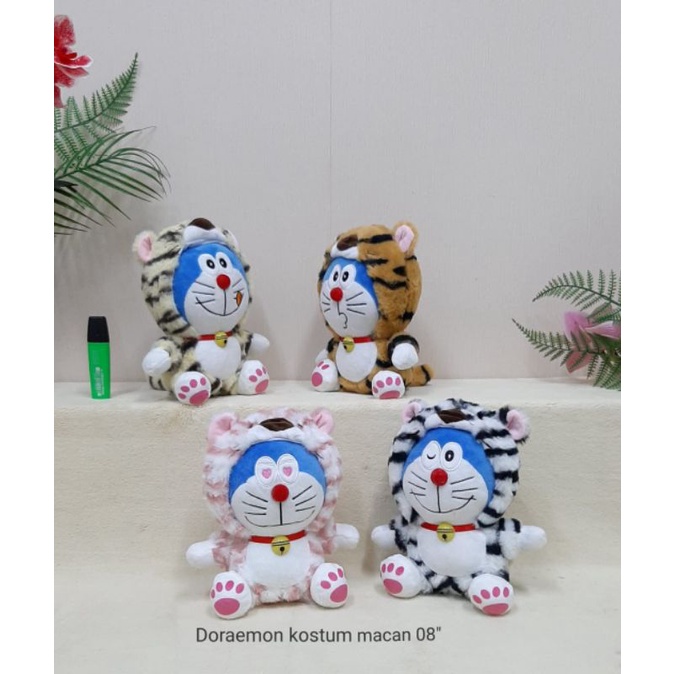 Boneka Doraemon Kostum Macan Kucing Karakter Animal Bahan Lembut