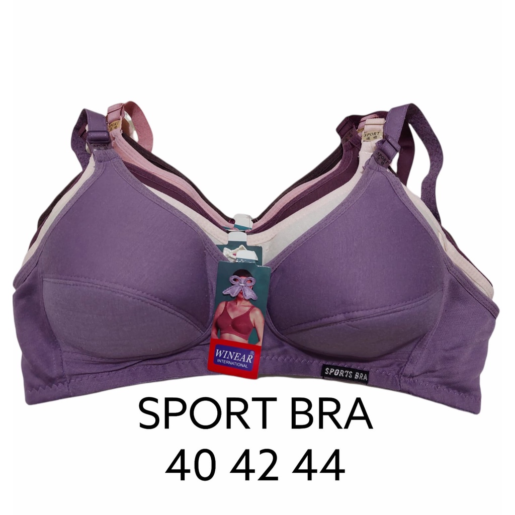 Bra Jumbo Wanita Sport Bra 44 42 40 Cup Besar BH Sport Jumbo Kait 3 dan Kait 2 BH Senam Big Size